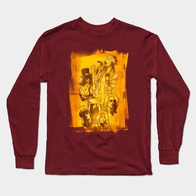 Golden Attitude Long Sleeve T-Shirt by renatodsc